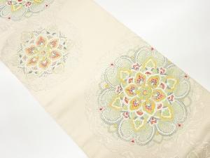 華文模様織出し袋帯